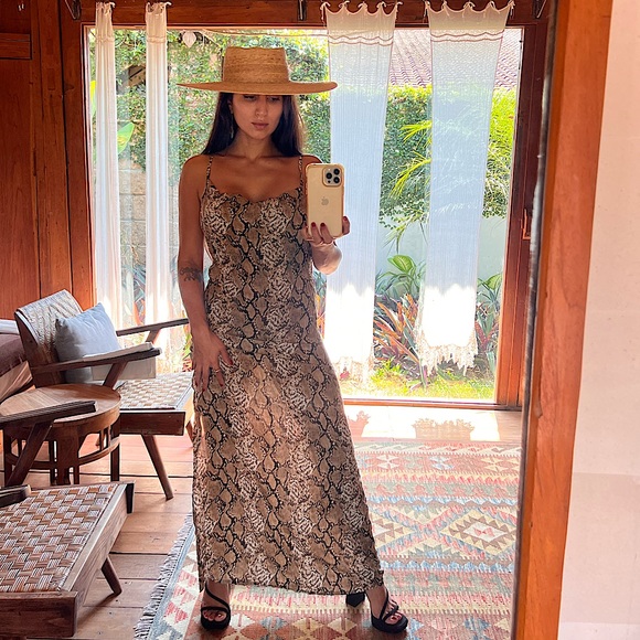 Maxi Dress Snake Print - Made in Bali - Picture 2 of 2